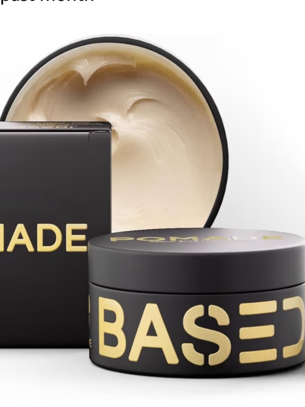BASED Pomade for Men, Quality Hair Care with Medium Hold, Natural Shine & Fragra